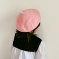 thumbnail image 6 of Unisex Babies Woolen Berets Solid Classic Kids Beanie Cap Winter Warm Hat, 6 of 8