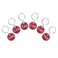 thumbnail image 1 of ASPIRE 1-200 Aluminum Number Key Tags, Metal Key Chain Tags, Numbered ID Tags Key Ring - Red, 1 of 4
