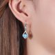 thumbnail image 2 of Pendientes colgantes de plata esterlina S925 de longitud media, sencillos, elegantes, con diseño de nicho, pendientes de estilo lujoso y ligero, regalo de cumpleaños, 2 of 5