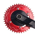 thumbnail image 3 of Mingyiq Road Bike Single Closed Chainring BCD110mm 4 Bolts 3mm Offset Narrow Wide 46T, 3 of 9