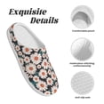 thumbnail image 5 of Kdxio Daisies Flowers Women's Men's Slippers Plush Slip-On House Slipper for Winter Indoor Soft Cushion Non-slip Fluffy Slides Slippers-39/40, 5 of 7