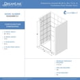 thumbnail image 6 of DreamLine Ascend 48-49 in. W x 72 in. H Frameless Pivot Shower Door in Oil Rubbed Bronze, 6 of 6