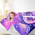 thumbnail image 3 of Meiyoeat Cosmic Kawaii Axolotl Twin Comforter Sets 2pcs, Whimsical Galaxy Planet Pattern Bedding Set, Purple Pink, 3 of 6