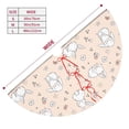 thumbnail image 3 of Yiaed Cute Rabbit Print Christmas Tree Skirt , Tree SkirtsTree Mat for Christmas Winter Holiday Indoor Decorations-48", 3 of 7
