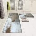 thumbnail image 4 of Grey Kitchen Rugs and Mats Grey and Brown Abstract Art Painting 17"x48"+17"x30" Kitchen Mats for Floor Kitchen Rugs Sets 2 Piece Floor Mats for Kitchen Home Office Sink Laundry Desk, 4 of 5