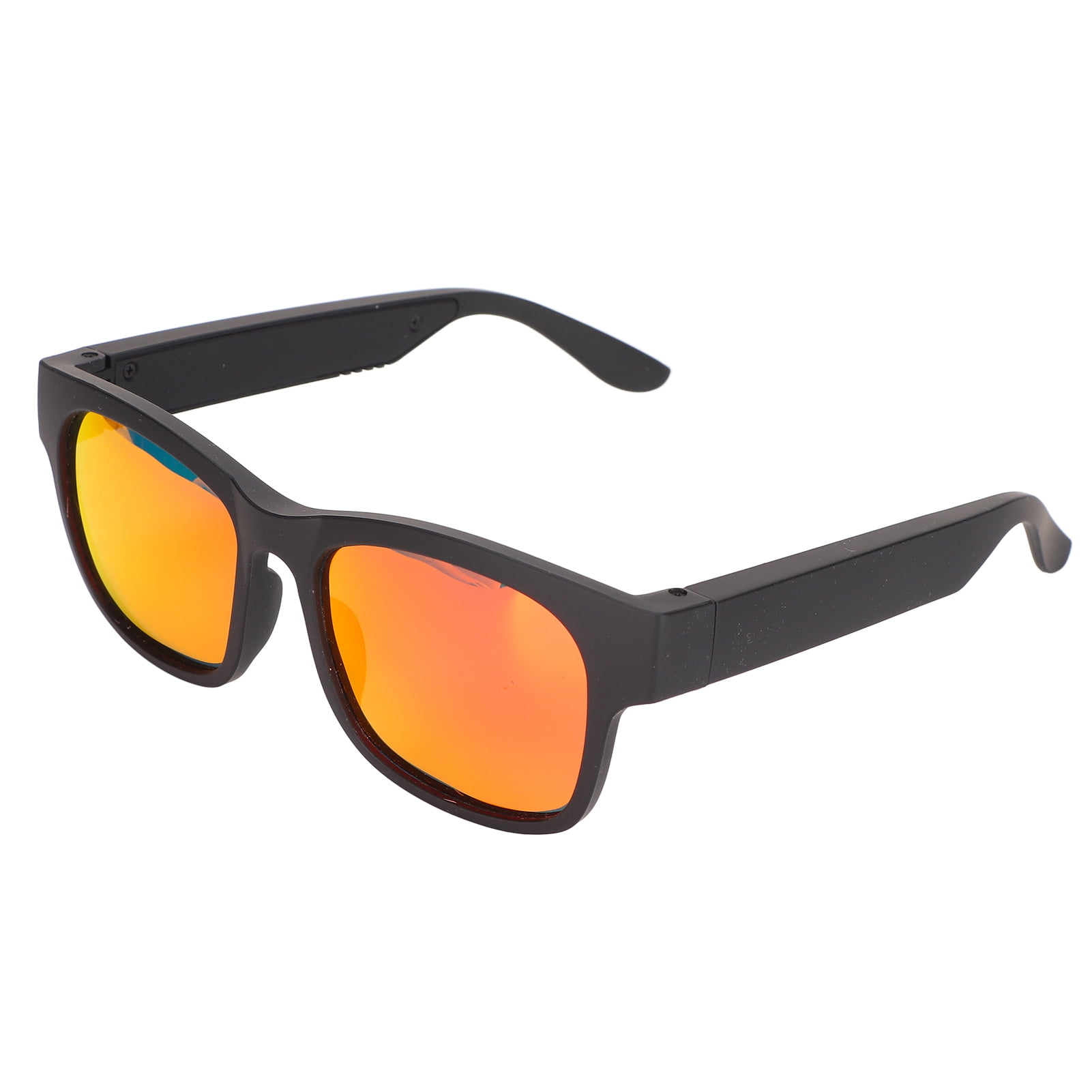 Xirurus Smart Glasses Stereo Noise Cancelling Wireless Bluetooth Sunglasses with Headphone for Cycling Running Driving Fishing Dazzling Gold (7.48 inches / 19 cm)