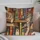 thumbnail image 4 of Juego de almohadas con estampado de animales bonitos para dormitorio, sala de estar, sofá, cojín de 45 x 45 cm para decoración de sofá y sala de estar, funda de almohada aterciopelada., 4 of 6
