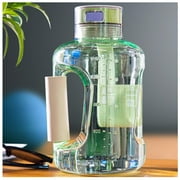 Coolmade Hydrogen Water Bottle 1.5L Large Capacity Sports Water Bottle Combines Hydrogen Production with a Sports Water Bottle to Form a Multi-Functional Outdoor Water Bottle(1.5L/Green)