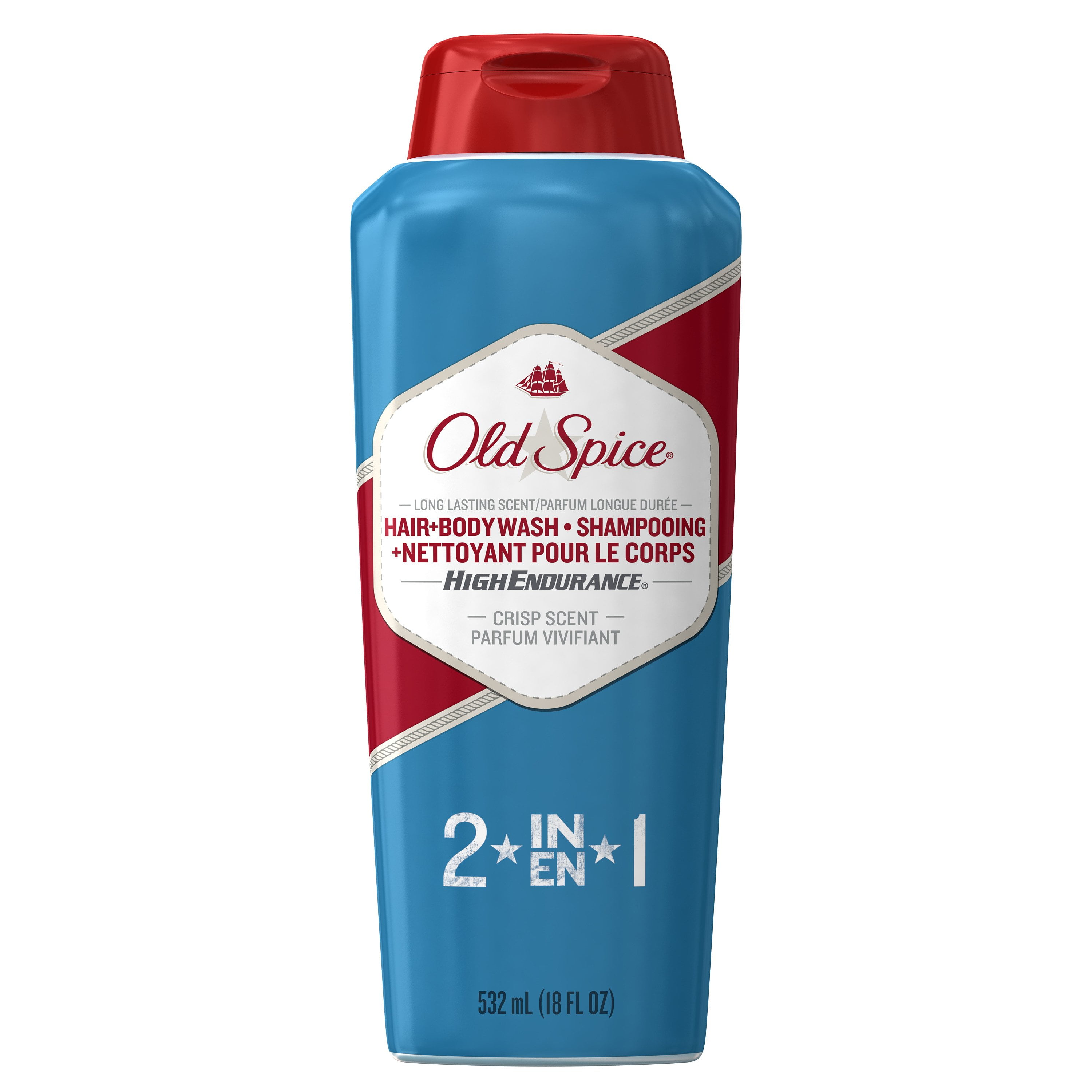 Old Spice Body Wash Hi Endrurance +Hair 18Oz, 3-Pack