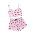 thumbnail image 3 of MKLEKYY Conjunto De Pijama Para Mujer, Camisola, Lencería, Top Y Pantalones Cortos Con Estampado De Lechuga, 3 of 3