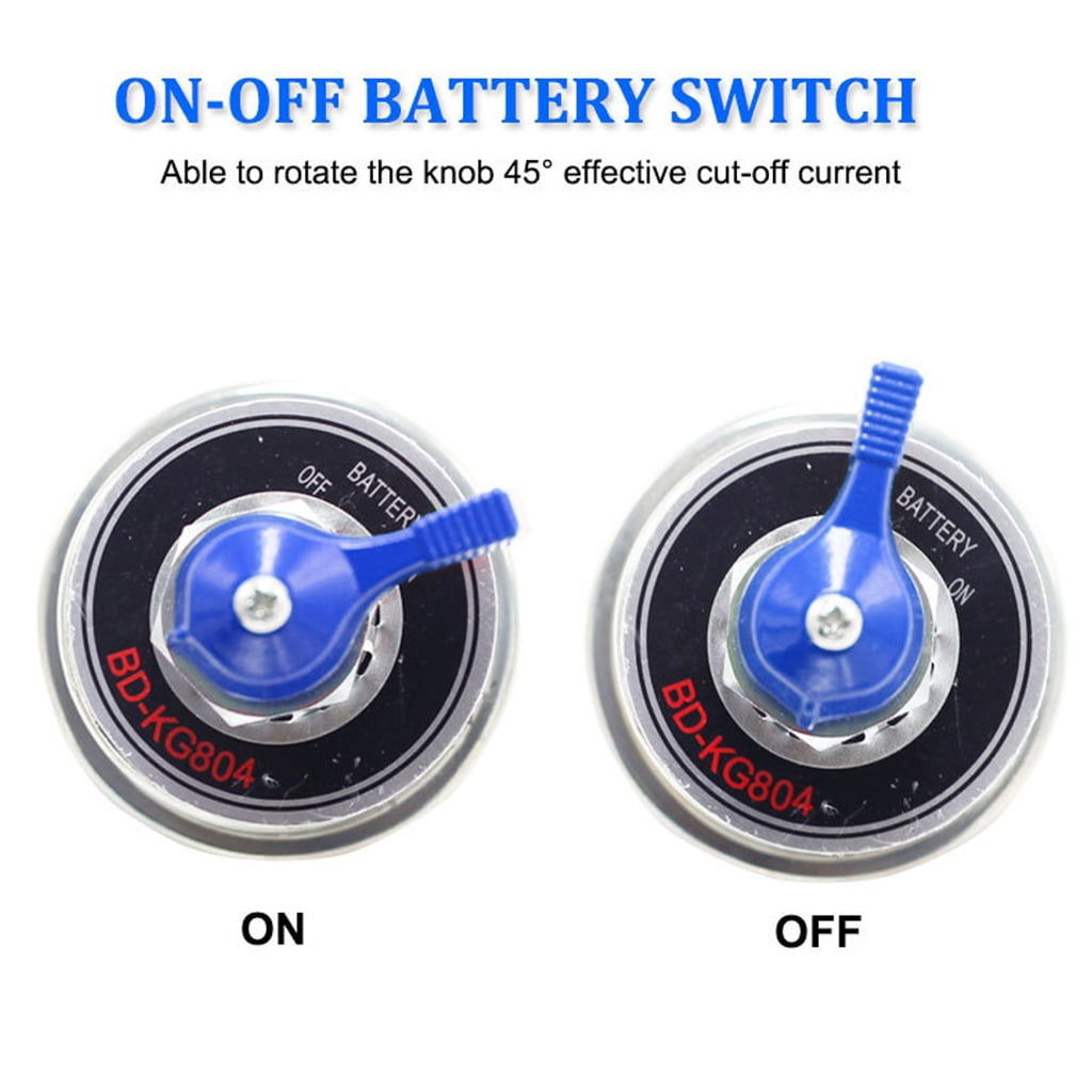 BQBQERT Upgraded 12/24V Battery Disconnect Switches Battery Isolator Switches for Stable Power Management in Vehicles & Boats
