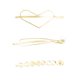 thumbnail image 5 of 3 Piezas Pasadores Para El Cabello Pinzas Para El Cabello Alfileres Para El Cabello Dorados Mujeres Dama Niña Accesorios Para El Cabello Rhinestone Pe Sunnimix pinzas para el cabello de la muchacha de las mujeres, 5 of 8