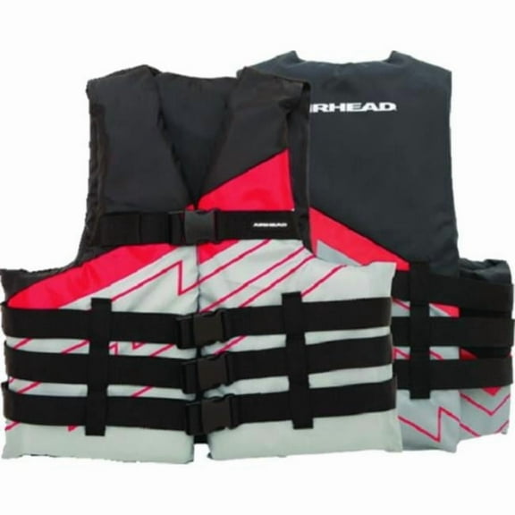 3008407ABR Bolt 4-buckle Life Vest, Red - Extra Small