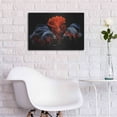 thumbnail image 5 of Luxe Metal Art 'Siamese Fighting Fish' by Epic Portfolio Metal Wall Art, 24"x16", 5 of 8