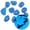 Sapphire blue, variant on TIELUTT Glow in the Dark Pebbles Luminous Stones Rocks for Garden Decorative Wagon for Garden Stone Edging for Landscaping Garden Stone Decorations Aquarium Pebbles Small Mulch for Landscaping Bags