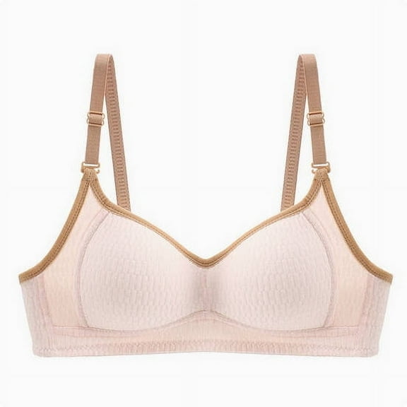 AINIYS Soft Cup Bra Secure Fit Bra for Women Wireless Lift and Support Push-Up Bra Anti-Sagging Bra Bralette Cleavage Bra Breathable Everyday Bras Thin Fabric Bralettes Pink M