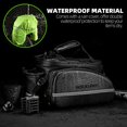 thumbnail image 4 of Bolsa portabicicletas ROCKBROS Trunk, impermeable, piel de carbono, 34 L, 4 of 7
