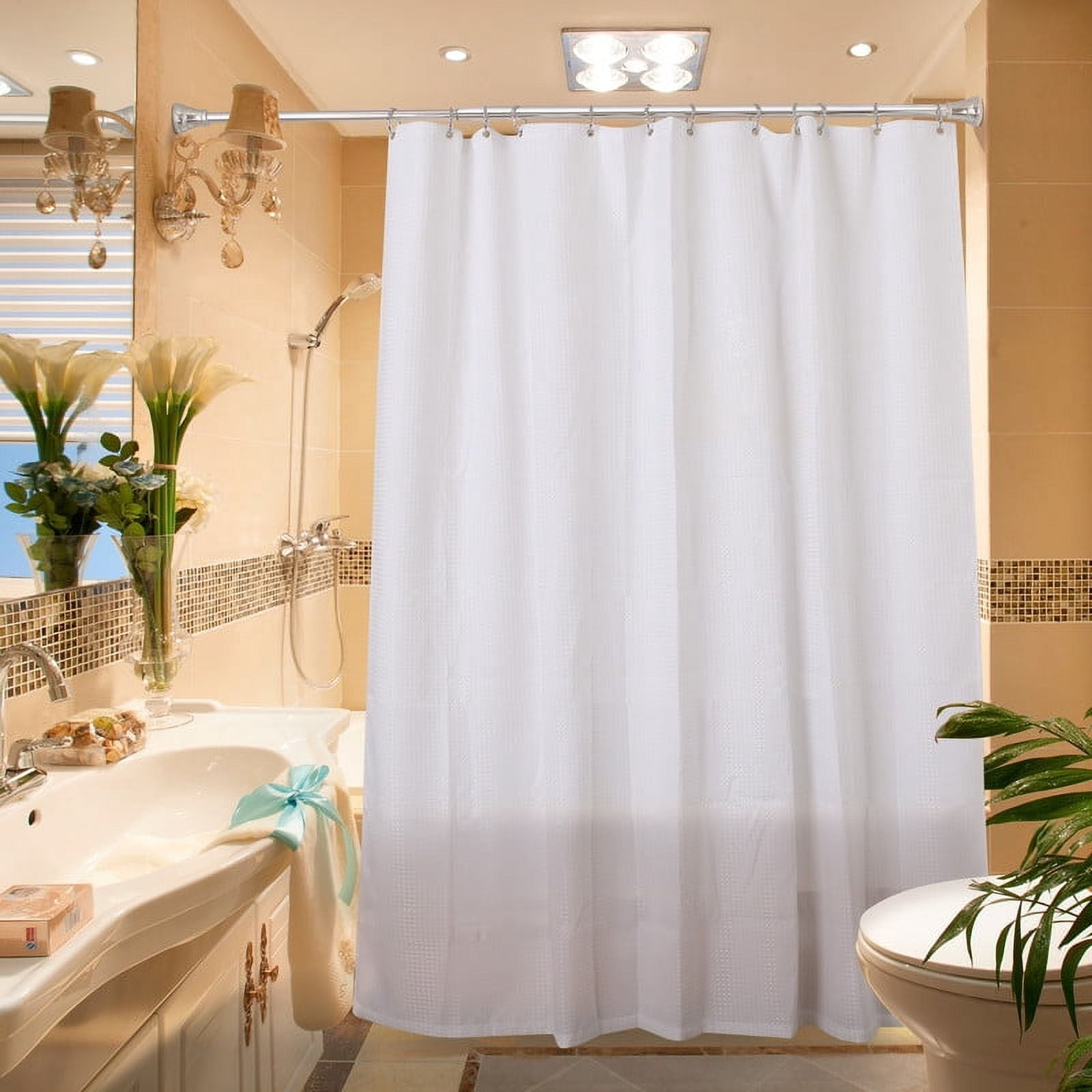 Utopia Alley Shower Eternity Curtain Rings, Rustproof Zinc Shower Curtain Rings for Bathroom Shower Rods Curtains - Set of 12- Chrome