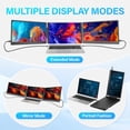 thumbnail image 4 of Extensor de pantalla para laptop Sharanix con triple monitor FHD de 14,2", 4 of 7