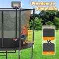 thumbnail image 4 of DeepRoar 12FT Trampolinefor Kids, Outdoor Trampolinewith Enclosure, Basketball Hoop, Lights and Sprinkler, 1200LBS Heavy Duty Trampoline for Outdoor, Backyard, Easy to Install & Last Long, 4 of 7