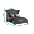 thumbnail image 6 of Sophia King 5 Pc Upholstery Bedroom Set Made With Wood in Gray, 6 of 16