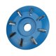 thumbnail image 1 of 8 de 90x16mm de apertura de potencia tallado en ángulo molinillo accesorio carpintería Turbo fresa Azul, 1 of 9