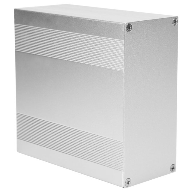 Caja de aluminio para proyectos, carcasa plateada mate, carcasa para amplificador de alta fidelidad, analizador GPS, bricolaje, 68 x 145 x 150 mm