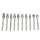 thumbnail image 1 of Fresa de desbaste, 10 piezas Brocas rotativas Taladro Cortador de molienda Tallado Lima rotativa Funcionalidad versátil, 1 of 12