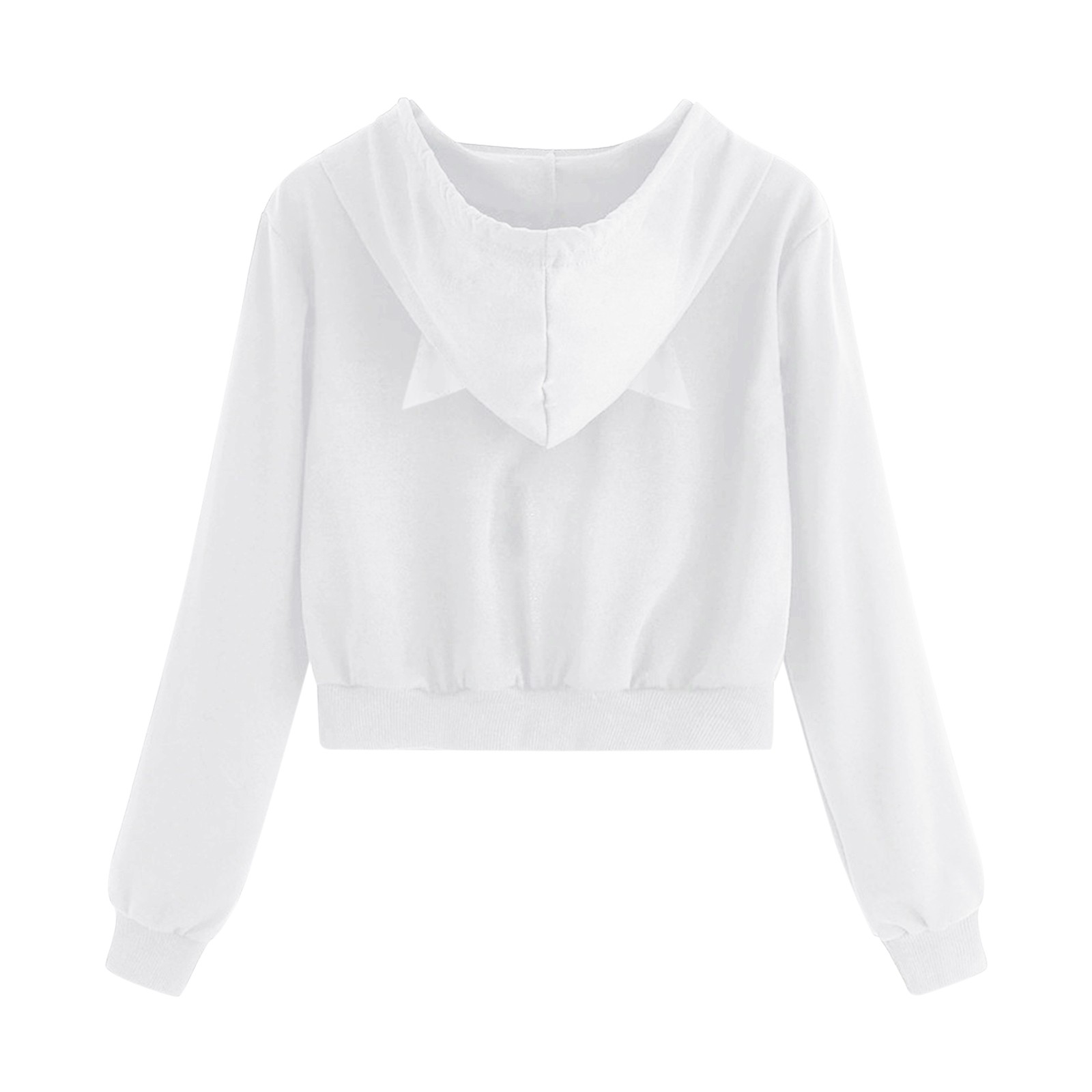 Kawaii Cat Zip Up Hoodie For Teens - Y2K Cute Oversized Sweatshirt With Long Sleeves
