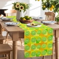 thumbnail image 2 of Table Runner Green Lemon Fruit Table Decoration for Kitchen Dinning Yellow Modern Art Table Decoration for Indoor Outdoor Party Wedding Decor 13x90inch, 2 of 7