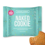 Naked Protein Sugar Cookies – Premium Gluten-Free High Protein Cookies, Only 5G Sugar, 5G Fiber, No Artificial Sweeteners, Soy Free, No GMOs - 12 Pack