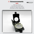 thumbnail image 5 of Arcticwind Compass,Outdoor Multi functional Compass North Needle,Metal Military Sighting Orienteering Compass,High precision,Waterproof Durable,Hiking Camping Hunting Professional Compass, 5 of 7
