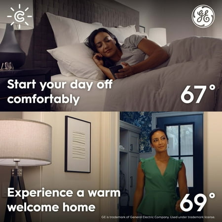 GE CYNC Smart Temperature Sensor, Thermostat Sensor, Humidity Sensor, Works with CYNC Smart Thermostat (Sold Separately), Set Schedules in CYNC App (1 Pack)