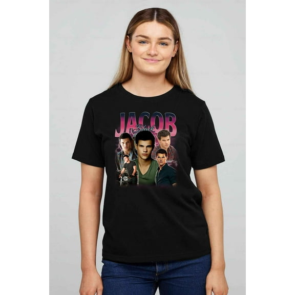 Retro Jacob Black Team Jacob Twilight Saga Werewolf T-shirt unisex up to 5XL