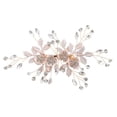 thumbnail image 1 of Shisuyan Rhinestone Hair Combs Bridal Hair Comb Golden Alloy 1Set 5.5x3x0.4In, 1 of 8