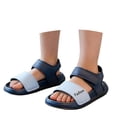 thumbnail image 3 of JAJAHO Girls Sandals Open Toe Summer Outdoor Child Sport Sandals Athletic Lightweight Hook And Loop Walking Shoes For Little/Big Kids Versatile Shoes, 3 of 9