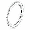 thumbnail image 2 of Vir Jewels 1/2 CTTW Diamond Eternity Ring Wedding Band 14K White Gold Prong Set Size 8.5 Female Adult, 2 of 7
