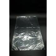 Tripact Inc LDPE Clear Flat Poly Bags Gusseted Bags - 12" x 18" - 1 mil 1000pcs (1 Box)