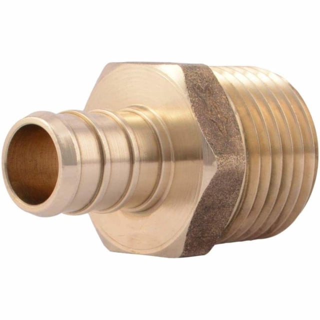 Adaptador SharkBite PEX de 1/2 pulgadas x 1/2 pulgadas MPT Latón