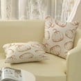 thumbnail image 4 of Fall Pillow Covers 16x16 Set of 2 Burnt Orange Pumpkin Throw Pillow Covers Autumn Harvest Thanksgiving Decorations Outdoor Pillowcase Linen Farmhouse Fall Decor Cushion Case for Couch Home, 4 of 6