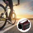 thumbnail image 3 of Nituyy Bike Front Frame Bag Touchable Transparent Bicycle Phone Holder Bike Storage Pouch with Zipper Pockets, 3 of 6