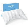 Zoey Sleep Curve Pillow Shredded Memory Foam Side Sleeper Pillow