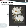 thumbnail image 4 of Stupell Industries Transitional Old Lace Cosmos Black Floating Frame Canvas Art, 17 x 21, by House Fenway, 4 of 8