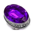 thumbnail image 2 of Natural Pink Amethyst Gemstone Handmade 925 Steling Silver Gift Ring Size 8, 2 of 2