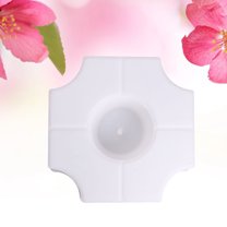 Sparsain Garden Stone Paver Mold Patio Path Maker Concrete Stepping Stone Reusable Driveway Paving Brick Mould (White)