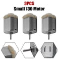 thumbnail image 2 of Bgsha 3pcs Small 130 Motor DC 3-5V Electric Machinery Tools High Speed Toy Car Fan DIY, 2 of 10