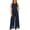 Navy, variant on TEAJOPSUU Womens 2 Piece Sets Matching Lace Hem Outfits Sleeveless Crew Neck Crop Tank Tops High Waisted Wide leg Pants Sets Casual Daily Outfits Black