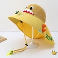 thumbnail image 4 of Gyujnb Kids Sun Hat with Built-in Fan Neck Flap Breathable Wide Brim Adjustable Summer Cap, 4 of 4