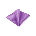 thumbnail image 1 of INSPIRE CHIC Men's Pocket Square Solid Color Handkerchiefs Self-folded For Wedding Party Purple One Size, 1 of 4