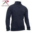 thumbnail image 2 of Rothco Firefighter/EMS Heavy Duty 1/4 Zip Workshirt, L, Midnight Navy Blue, 2 of 2